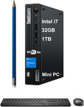 Lenovo ThinkCentre M70q Gen 5 Tiny Business Desktop (Intel 20-Core i7-14700T, 32GB DDR5 RAM, 1TB SSD, UHD Graphics 770) MFF, Mini PC, DisplayPort, Ethernet, HDMI, 3-Yr WRT, Wi-Fi 6E, Win 11 Pro