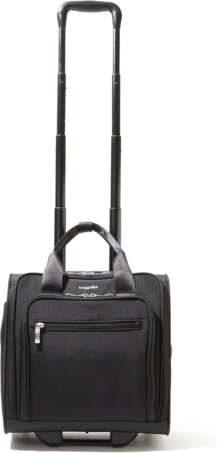 Baggallini 2 Wheel Underseater Carry-On - Lightweight Travel Weekender Luggage