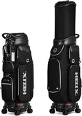 HELIX-Golf Golf Cart Bag, Easy to Carry, Retractable Golf Club Cart Bag with Locking Wheels Chassis and Latest Integrated Handgrip.