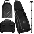 CaddyDaddy Enforcer Golf Travel Bag Crush Resistant Hard Top Protection, New 18 Month Full Replacement Coverage, Durable Thick Nylon Wheels Lockable XL Zippers. Case for Transporting Clubs on Airlines