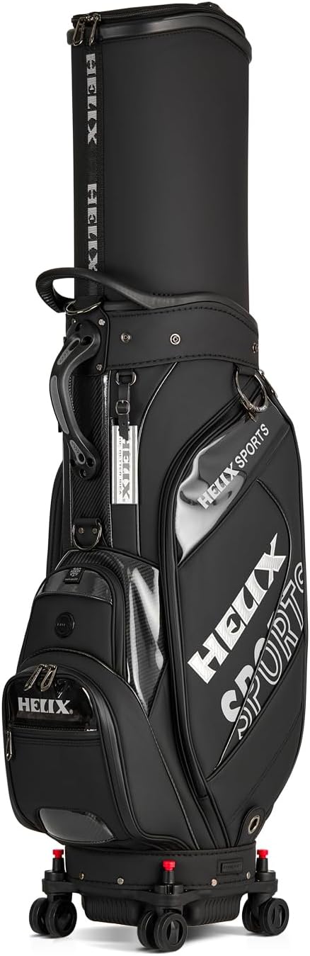 HELIX Golf Bag with Wheels, Retractable Golf Bag for Travel, Durable Course Golf Travel Cover