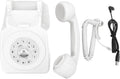 Audio Guest Book Wedding Phone, Clear Sound Convenient Use Audio Message Recording Telephone, Retro Phone Audio GuestBook for Wedding Event Birthday Party (White)
