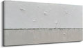NANKAI Hand-painted Grey and White Minimalist Oil Painting 30x60 inches Large Modern Art Piece Decorative Art for Living Room, Bedroom, Office, Wall Decorationative art