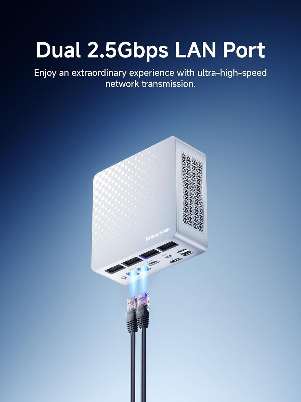MINISFORUM M1 Plus Mini PC Core i5-12600H(12C/16T, up to 4.5 GHz) 16GB DDR5 512GB SSD Mini Computer,2x2.5G LAN/WiFi6E/BT5.2/4xUSB HDMI/DP/USB4 Triple Video Output,Iris Xe Graphics Micro PC
