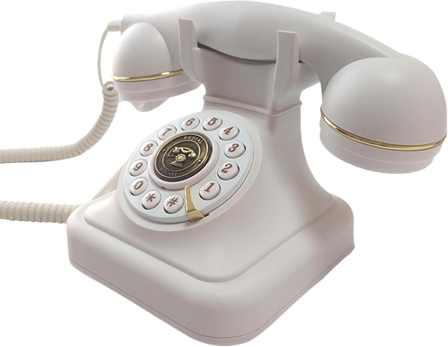 Audio Guest Book Wedding Phone: Record Customized Audio Messages with Voicemail, Vintage Phone Message Book, Wedding Guest Book for Wedding, Party, Confession (White)