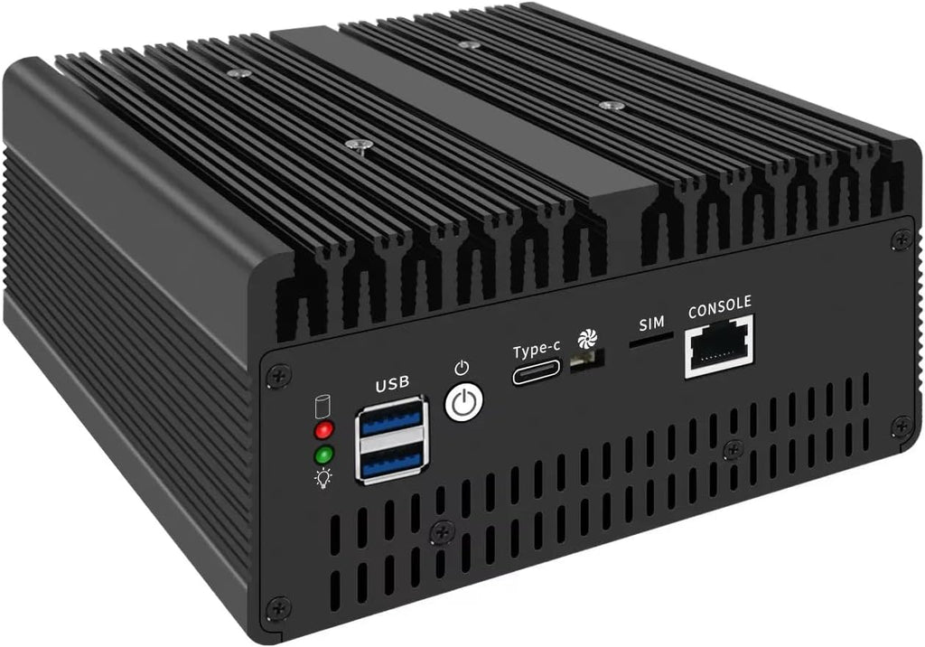 Fanless Mini PC I7-13620H with DDR5 M.2 Nvme 4*i226 2.5G LAN,USB,HDMI,DP,Type-c,Intel 82599ES 2 * 10G SFP+,WiFi,Micro Router Appliance, AES-NI, OPNsense,NO RAM NO SSD