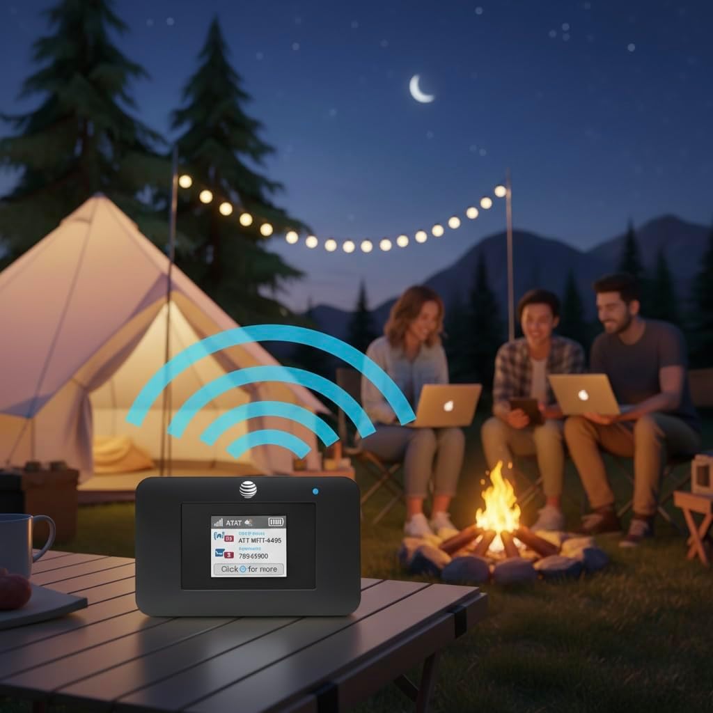 AT&T Unite Express 4G LTE Mobile Hotspot, AC797-100NAS, AirCard 797 Wi-Fi 5 Cellular Wireless Router, LTE Cat-13 Internet Speeds up to 400 Mbps, Perfect for Travel & Work