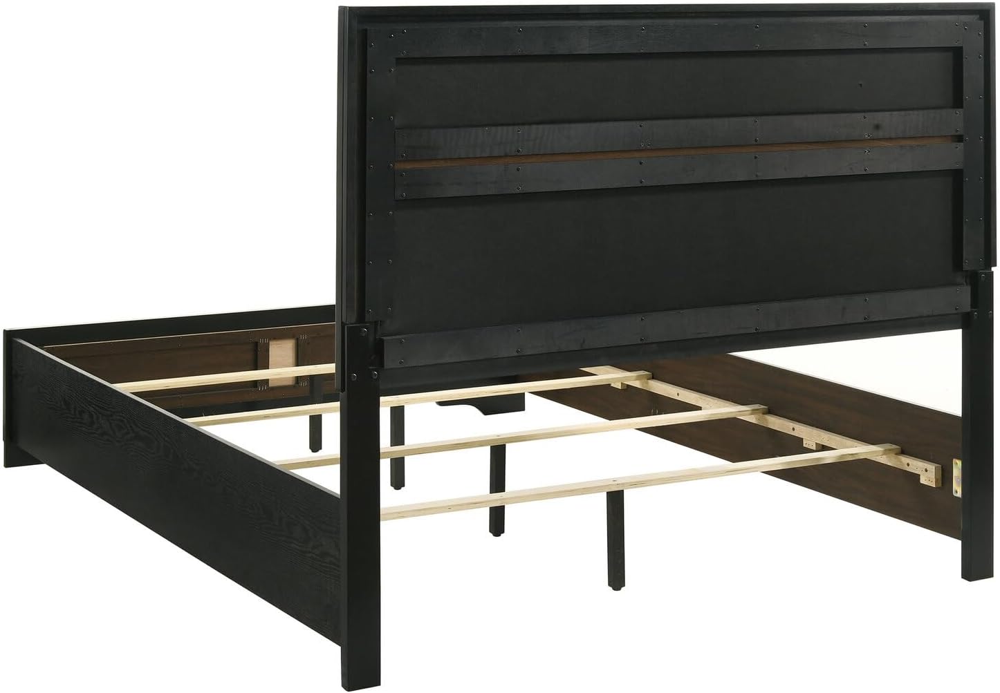 HomeStock Bedroom Set 4 Piece Black Finish Modern Design