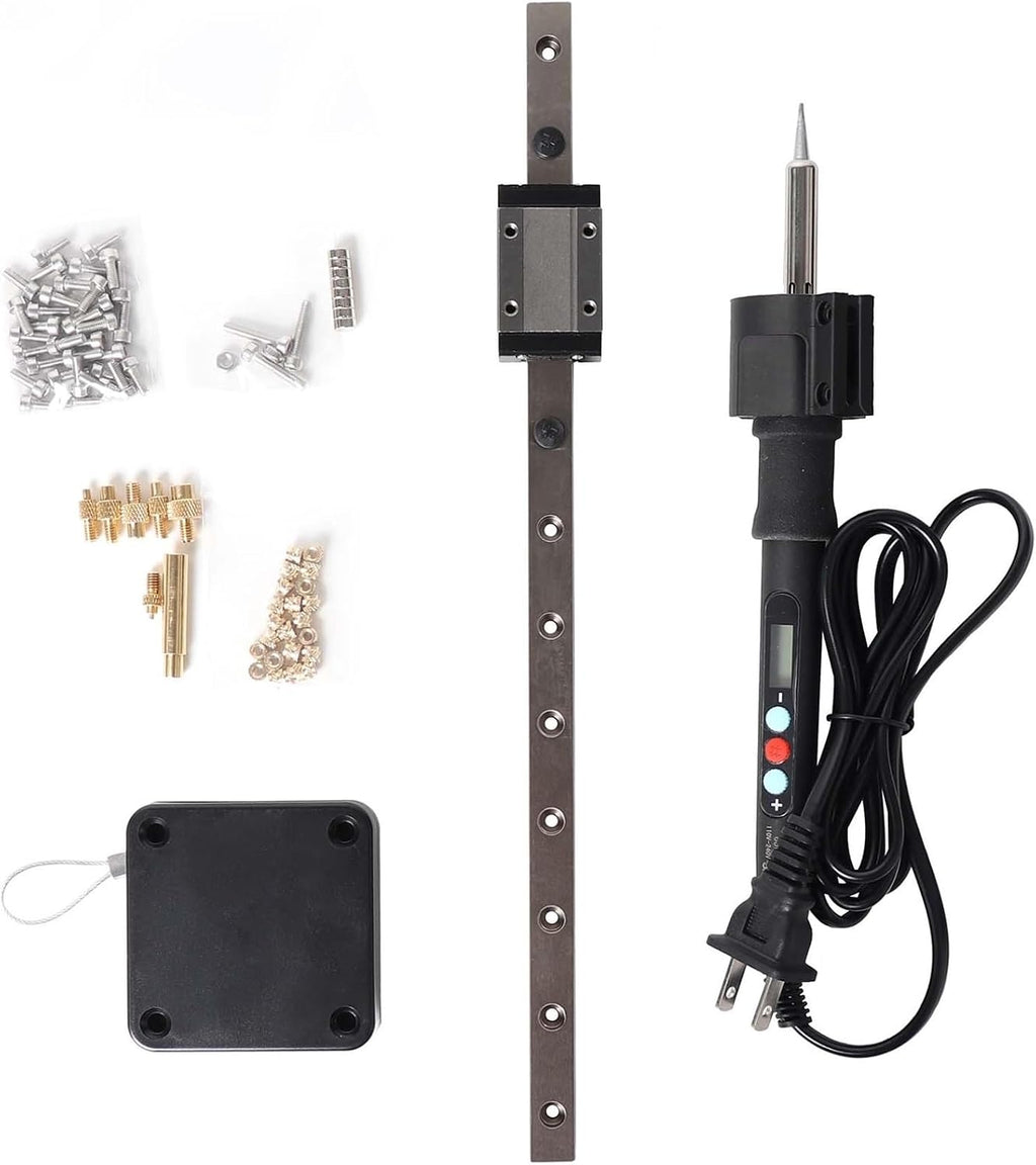 Stealth Press Heat Kit Insert Press Tool Soldering Iron Tip Thread Heat Insert Nut Embedded M2-M8 for 3D Printed Parts(Stealth Press)