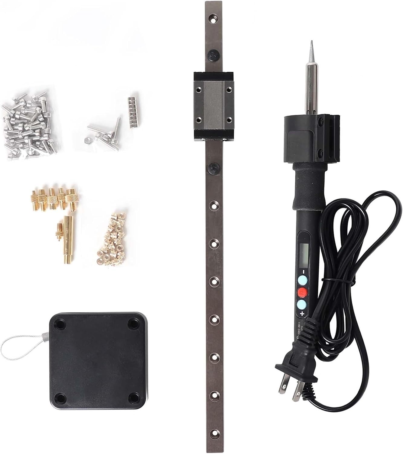 Stealth Press Heat Kit Insert Press Tool Soldering Iron Tip Thread Heat Insert Nut Embedded M2-M8 for 3D Printed Parts(Stealth Press)
