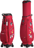 HELIX Women's Golf Bag with Wheels, Retractable Golf Cart Bag for Ladies, Easy to Carry and Travel