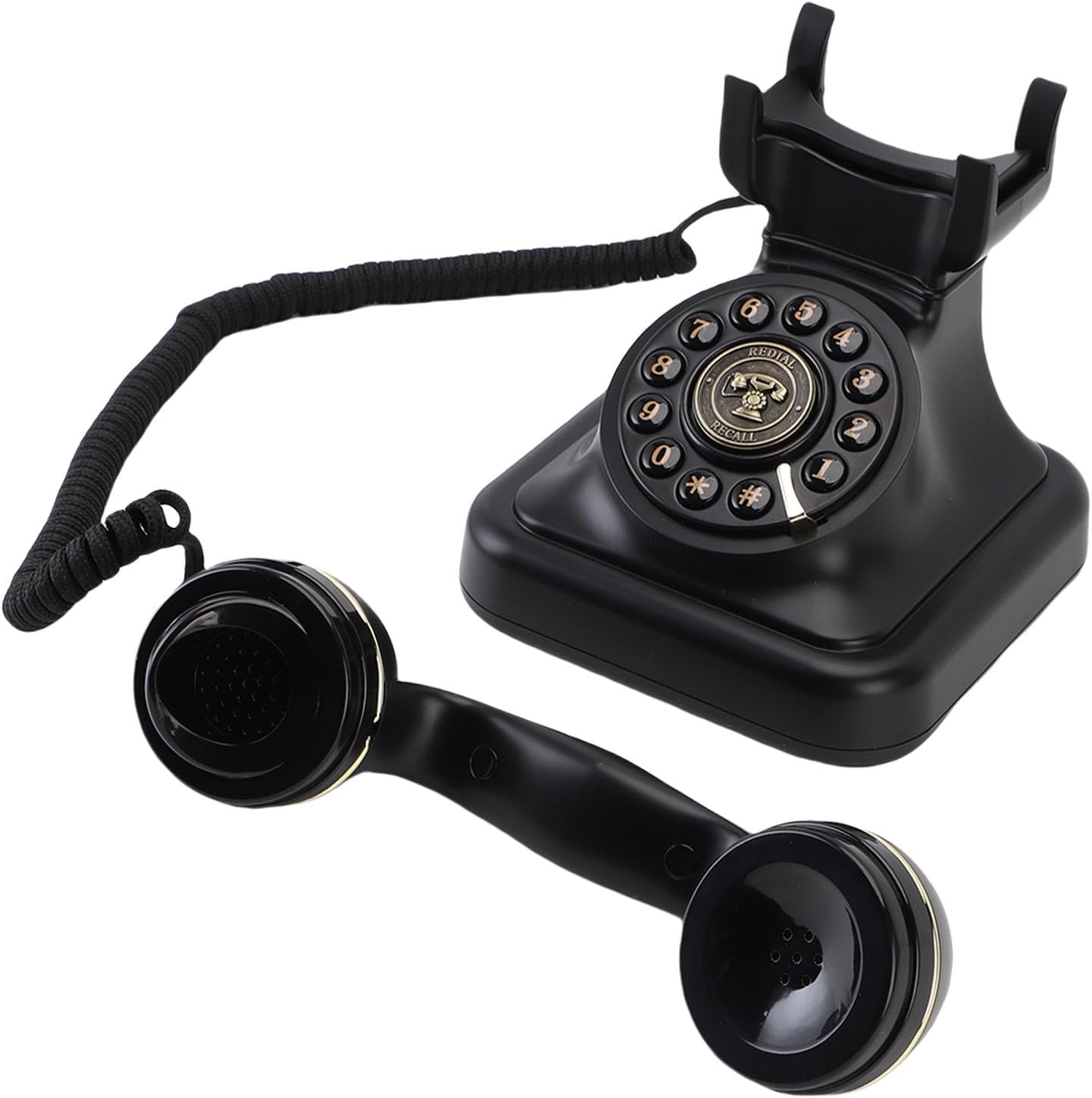 Audio Guest Book Wedding Phone, Audio Guestbook Phone, Vintage Style Message Voicemail for Graduation, Birthdays, Shower, Special Occasions, 32G Micro Storage Card (Black)