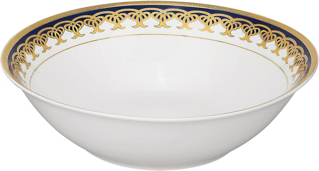 Lorren Home Trends 57-Piece Porcelain Dinnerware Set, Iris, Service for 8