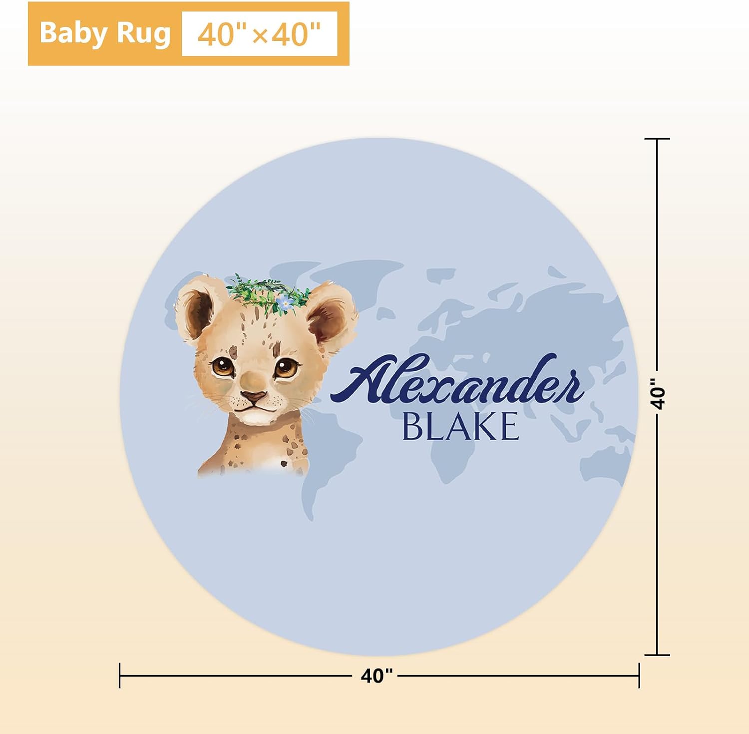 Terwex Personalized Baby Crib Bedding Set, 5 Pcs Custom Name Nursery Bedding Set, Deep Blue Leopard Baby Bedding Set for Boys, Double Layer Baby Crib Sets, Customized Gifts for Toddlers Kids Infants