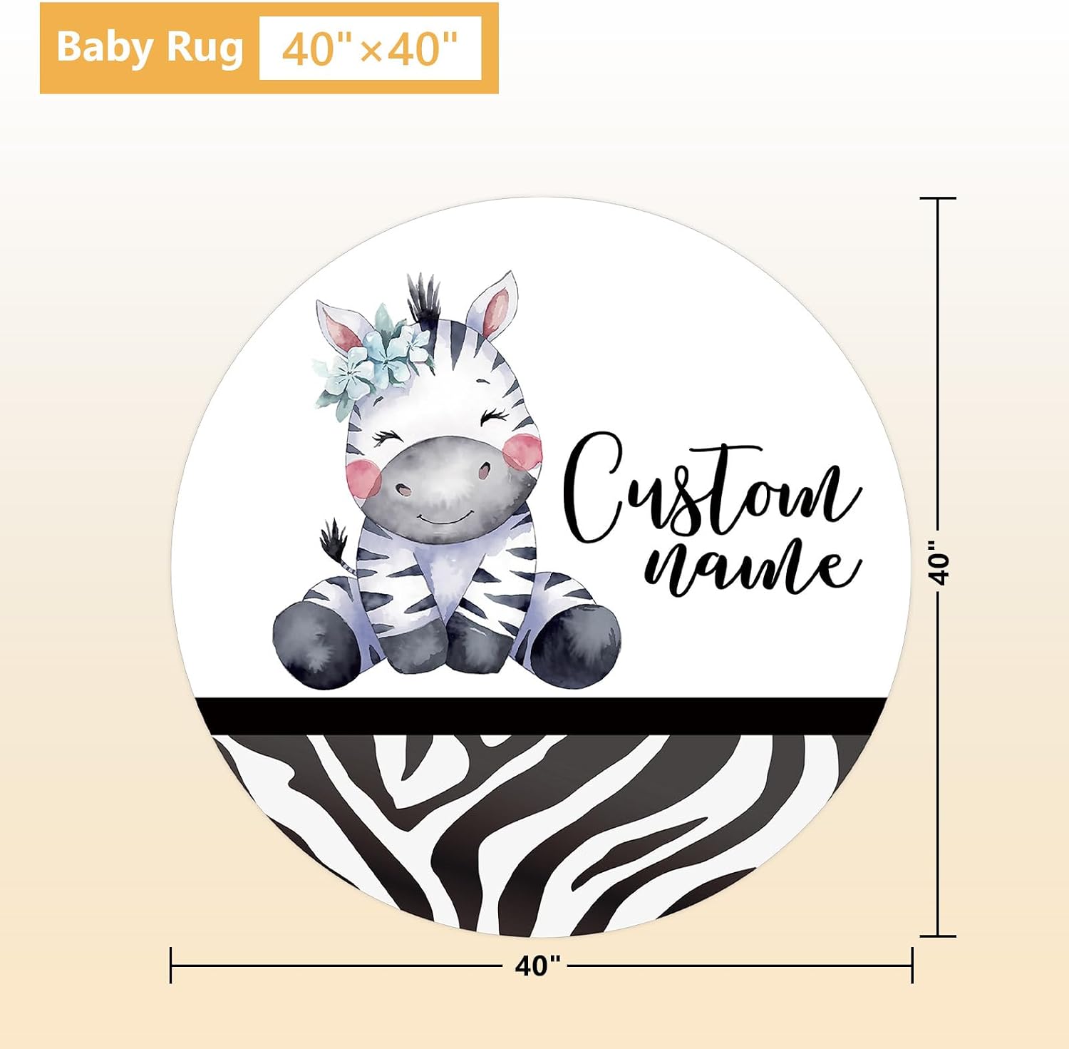 Terwex Personalized Baby Crib Bedding Set, 5 Pcs Custom Name Nursery Bedding Set, Striped Zebra Baby Bedding Set for Girls Boys, Double Layer Flannel Baby Crib Set, Toddlers Infants Customized Gifts