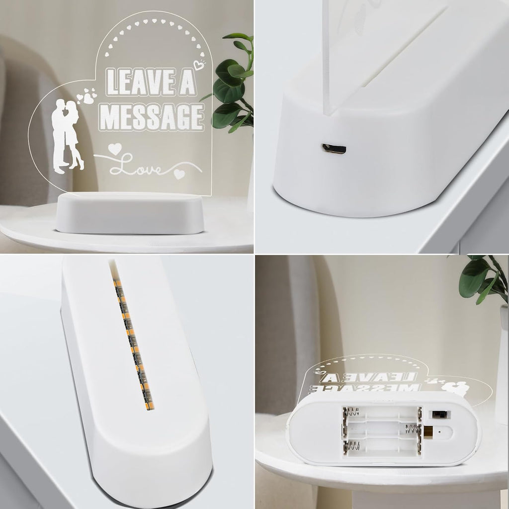 Premium Classic Retro Style Wedding MessageBook Audio Phone with Free LED Sign,European Old Fashioned Luxry Antique Audio Guestbook Desk Decoration Telephone for Birthday Parties (Ceramic White)