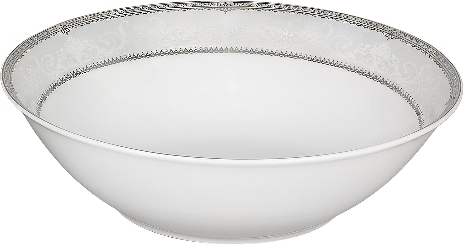 Lorren Home Trends 57-Piece Porcelain Dinnerware Set, Ballo, Service for 8
