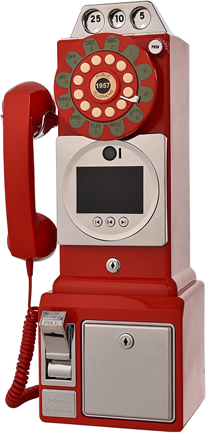 Video & Audio Guest Book, Wedding Phone Guestbook with Lens Recording, 64G Memory Card, 1080p HD Video Guestbook for Engagements/Anniversaries/Graduation, Record Your Special Occasions,Red