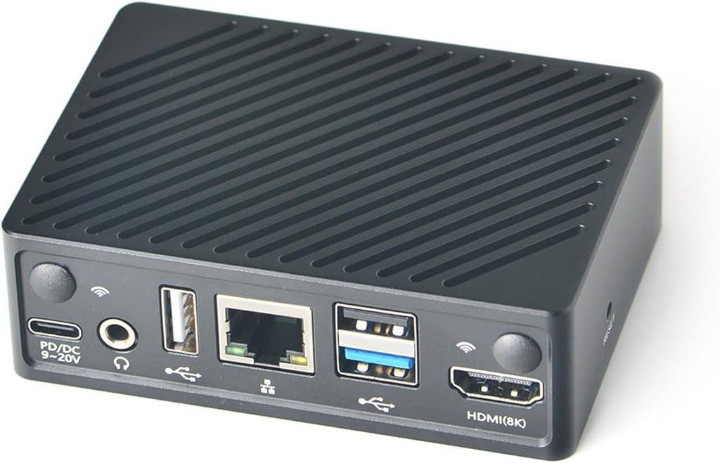 FriendlyElec NanoPi M6 Computer Mini Router OpenWRT, LPDDR5 4GB/16GB/32GB RAM, 6Tops NPU Mali-G610 GPU RK3588S SoC, for NAS, Smart Gateway and 8K Video Playing, Support Debian Ubuntu (32GB Metal Case)