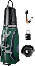 Golf Travel Bags for Airlines with Wheels & ABS Hard Case Top, Protect Your Clubs, Waterproof 1680D Oxford Fabric and Oversize Tank Wheels, Lightweight and Easy to Maneuver