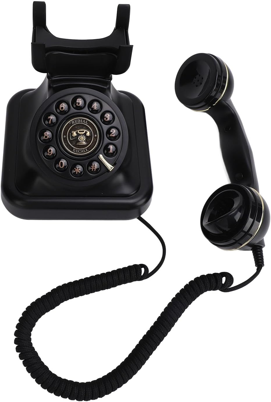 Phone Audio GuestBook, Compact Audio Messages Guest Book Vintage 120 Hours Recording 8G Capacity User Friendly for Weddings Parties Funerals (Black), #512