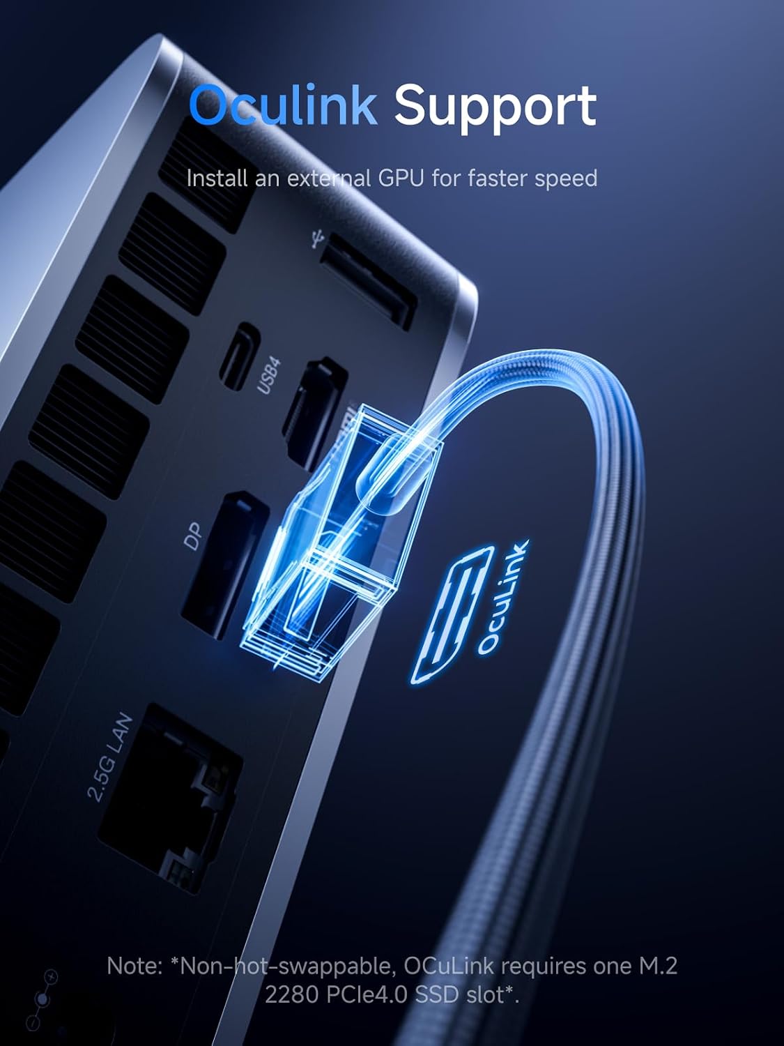 MINISFORUM M1 Pro Mini PC Core Ultra 5 Processor 125H(14C/18T) 32GB DDR5(5600MHz) 512GB SSD Desktop Computer, HDMI|DP|2xUSB4 Video Output, Oculink Port, 2.5G RJ45 /WiFi7/BT5.4, Arc Graphics Micro PC