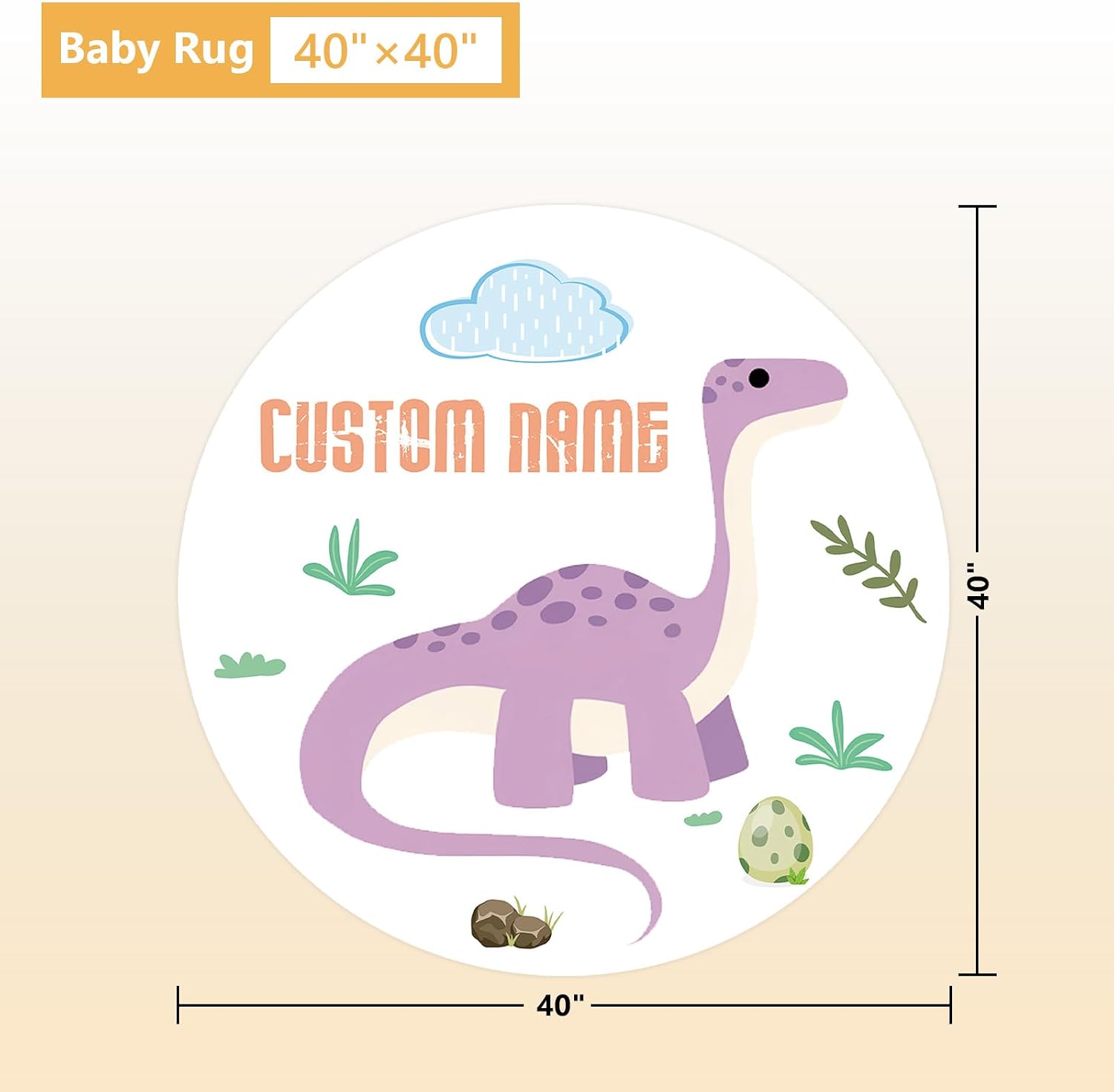 Terwex Personalized Baby Bedding Set, 5 Pcs Custom Baby Crib Sets with Name, Dino Toddler Bedding Set for Baby Boys Girls, Double Layer Flannel Nursery Bedding Set, Customized Gifts for Kids Infants