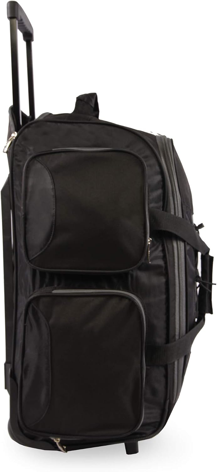 Fila 22' Lightweight Carry On Rolling Duffel Bag, Black, One Size
