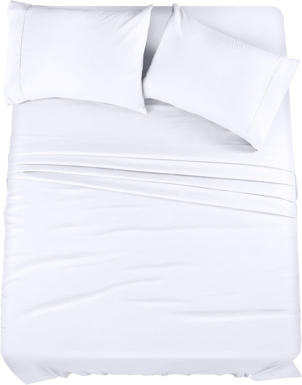 Utopia Bedding King Size Sheet Set - Bulk Pack of 8 Bed Sheets Set - Soft Brushed Microfiber - Deep Pockets - Shrinkage & Fade Resistant - Easy Care (White)