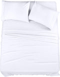 Utopia Bedding King Size Sheet Set - Bulk Pack of 8 Bed Sheets Set - Soft Brushed Microfiber - Deep Pockets - Shrinkage & Fade Resistant - Easy Care (White)