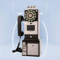 Video Audio Guest Book - Wedding Phone Booth Guestbook - Easy to Use - 1080P Pixels - 3.5 Inch Screen - Antique Rotary Dial Coin Payphone Ornament Wall Decor - 18.11''H x 6.3''W x 5.127''L,Black-32G