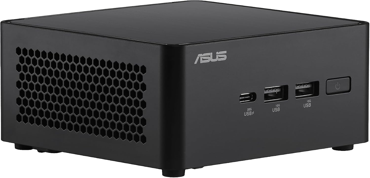 ASUS NUC 14 Pro Slim Barebone with Intel 14th Gen Core 3 100U, Up to 96GB DDR5 RAM, Triple Storage Design, Thunderbolt™ 4, Wi-Fi 6E & Bluetooth 5.3, Toolless Chassis Access, with VESA Mount Included