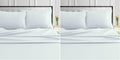 Tribeca Living 1000 Thread Count Egyptian Cotton Sheets Queen Size, Luxurious and Ultra Soft Sateen Weave, 22' Extra Deep Pocket 4-Piece Bed Sheet Set, White (Pack of 2)