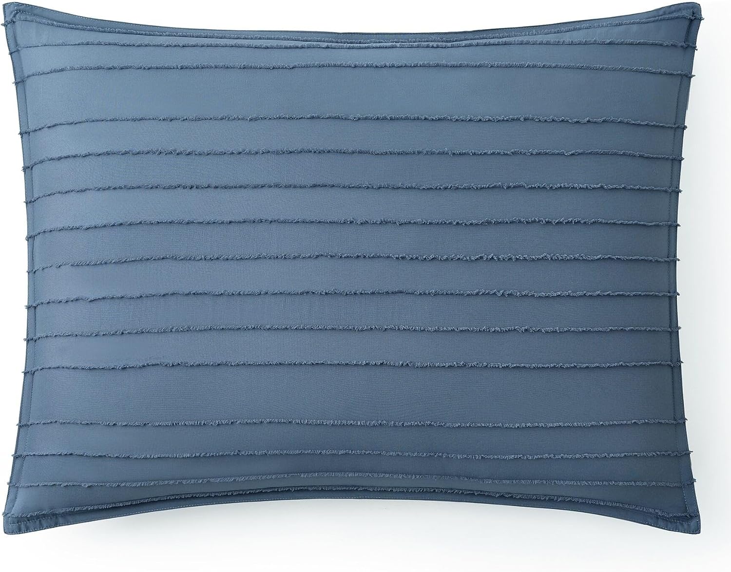 UGG Textured Twin Comforter Set - 2 Piece Striped Bedding Set with Pillow Sham – Luxurious and Cozy Reversible Blue Bed Set for Bedroom & Dorm (Twin/Twin XL)