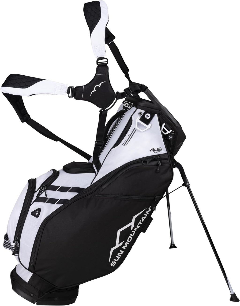 Sun Mountain Men's Eclipse 4.5 Lightweight VLO Hybrid Stand Golf Bag, 14-Way Top, 2025 Model