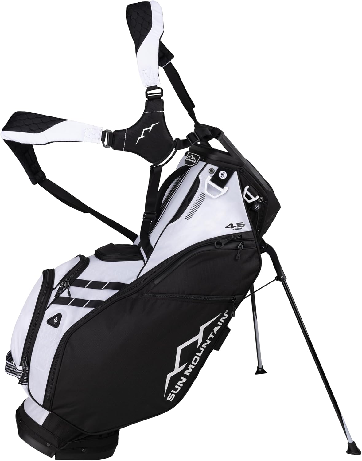 Sun Mountain Men's Eclipse 4.5 Lightweight VLO Hybrid Stand Golf Bag, 14-Way Top, 2025 Model