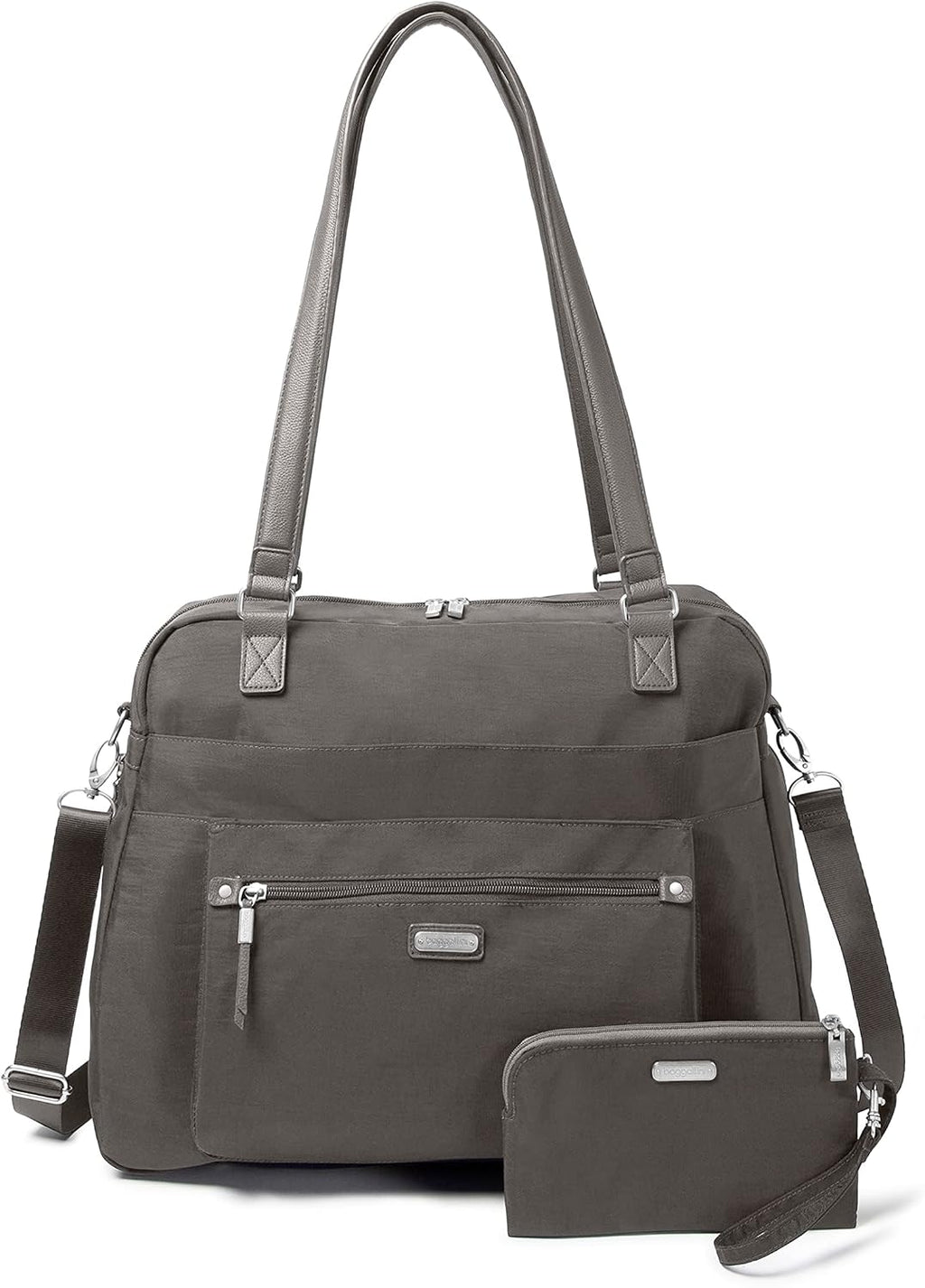 Baggallini Overnight Expandable Laptop Tote with RFID Phone Wristlet
