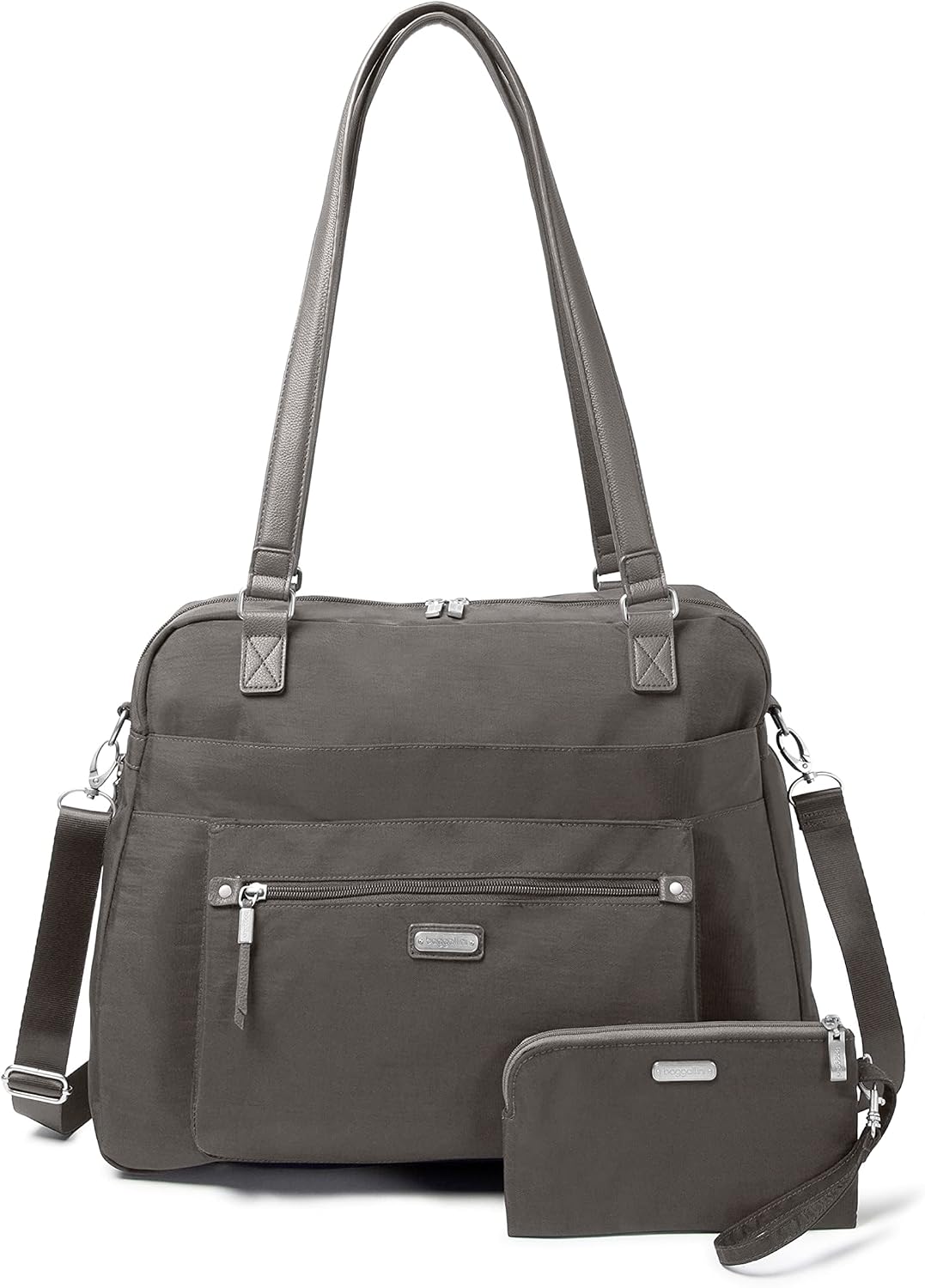 Baggallini Overnight Expandable Laptop Tote with RFID Phone Wristlet