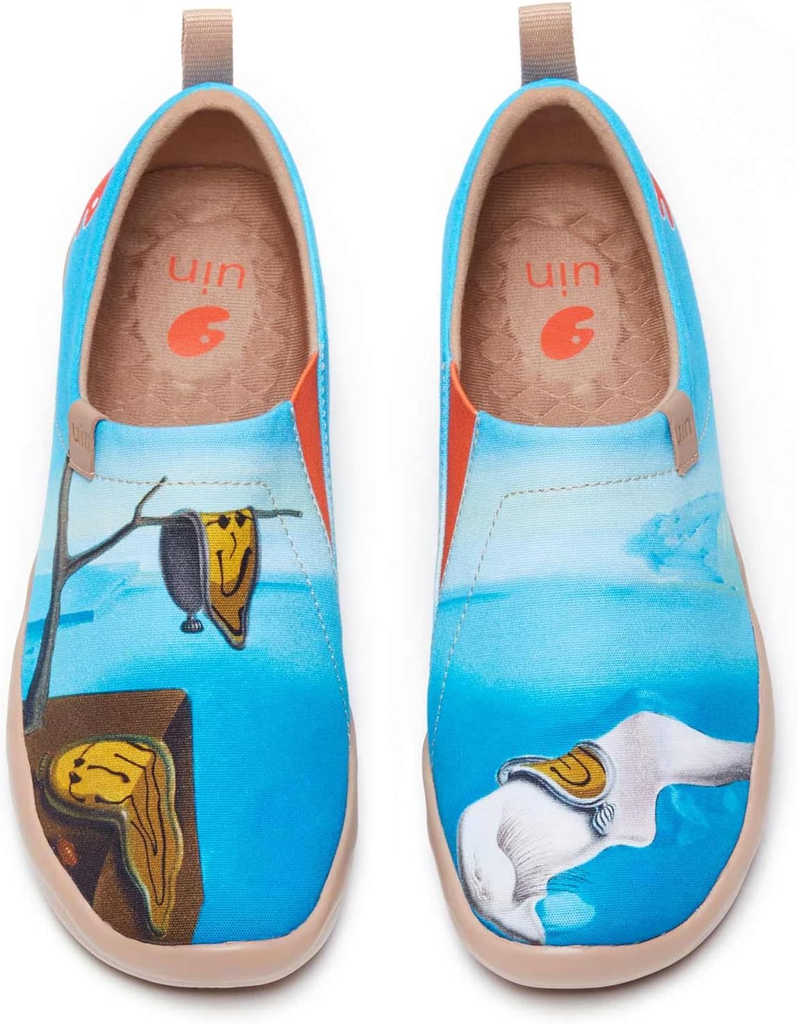 UIN Women's Casual Loafers Travel Painted Walking Slip On Lightweight Comfortable Canvas Fashion Sneakers