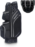 Max Lightweight Golf Cart Bag with Dual Handles and 14 Way Individual Full Length Dividers, Golf Club Bag with 11 Pockets, Large Putter Well, Double Strap Cooler for Men & Women