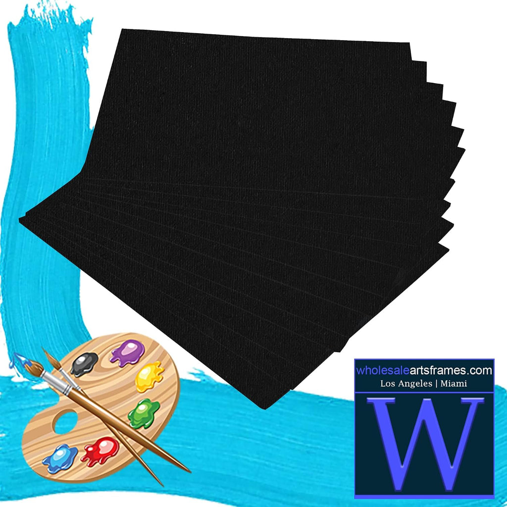 11x14 Black Canvas Boards for Painting Bulk 100 Pack.Paint Canvases for Painting Art.Artist Blank Canvases for Painting 11x14 Canvas Panels.Quality Acid Free Primed Canvas Boards for Acrylic,Oil etc