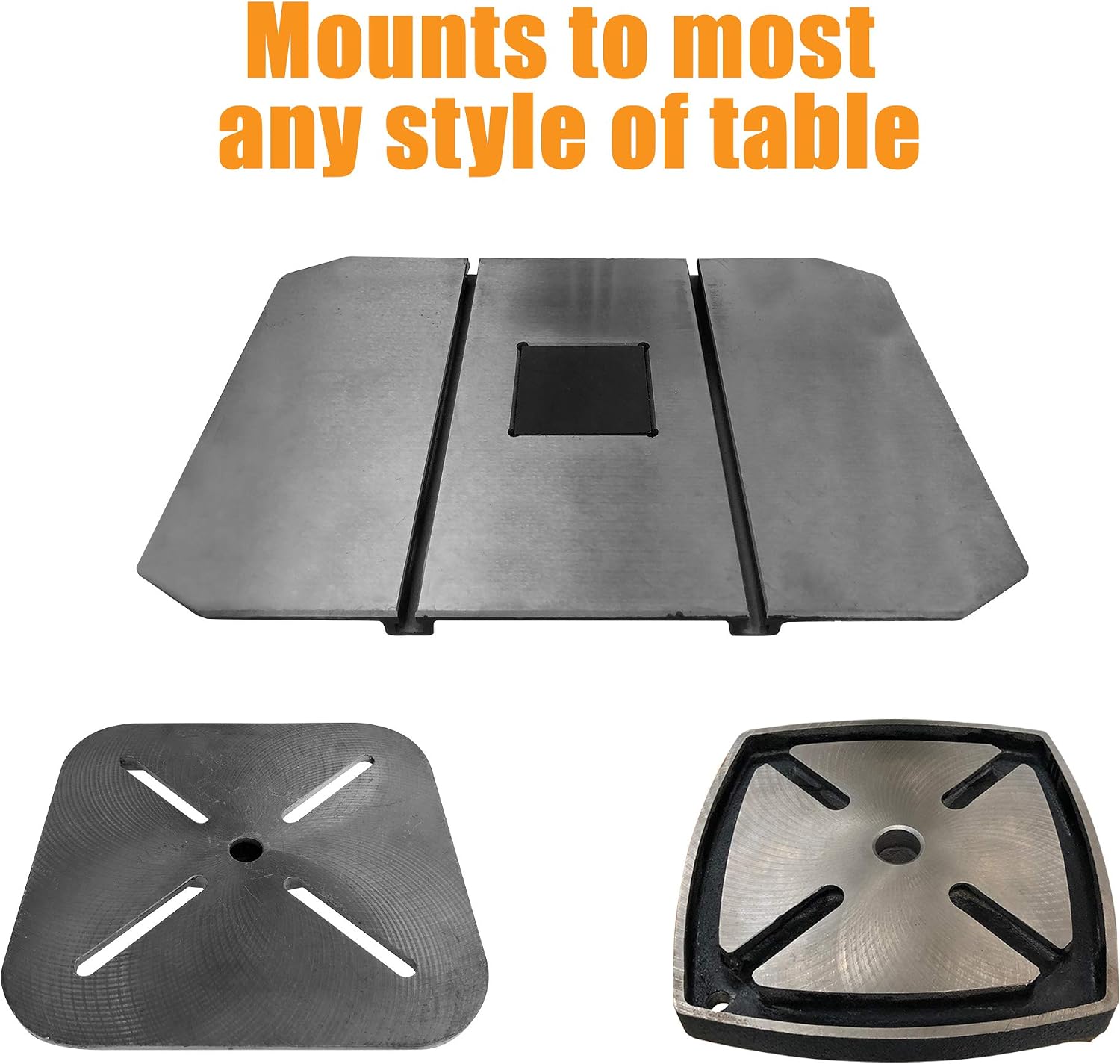 Fulton Drill Press Table 15' x 24' x 1-3/8' Thick with Aluminum L Fence, 2 Each 3/8' Hold Downs and 2 Zero Clearance Inserts