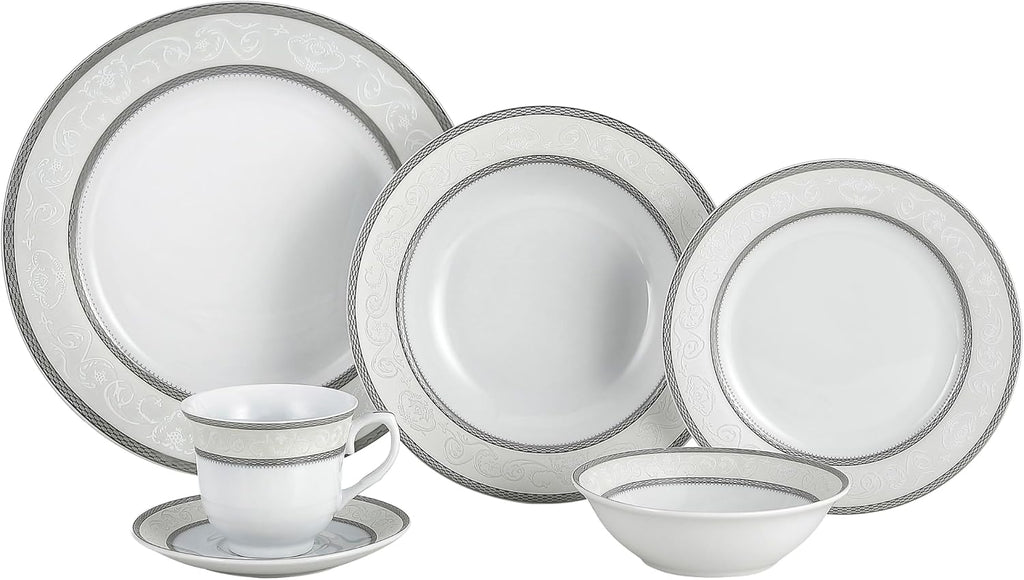 Lorenzo Sirena 57-Piece Dinnerware Set, Service for 8