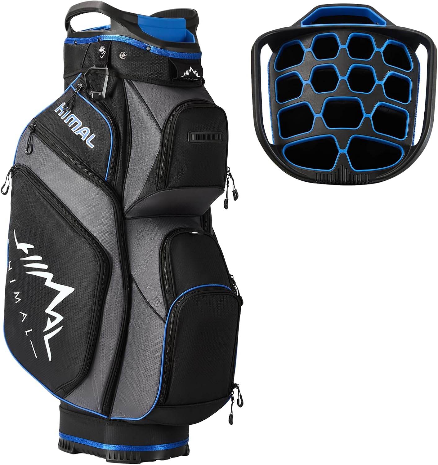 uniHimal 14-Way Golf Cart Bag, Full Length Premium Golf Bag for Men with Cooler Pocket, Handles and Rain Cover