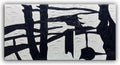 YaSheng Art Contemporary Artwork Large Canvas Art Hand-painted Black and White Wall Art Minimalist Texture Abstract Wall Painting Home Decorations Wall Art For Living Room Ready to hang 30X60inch