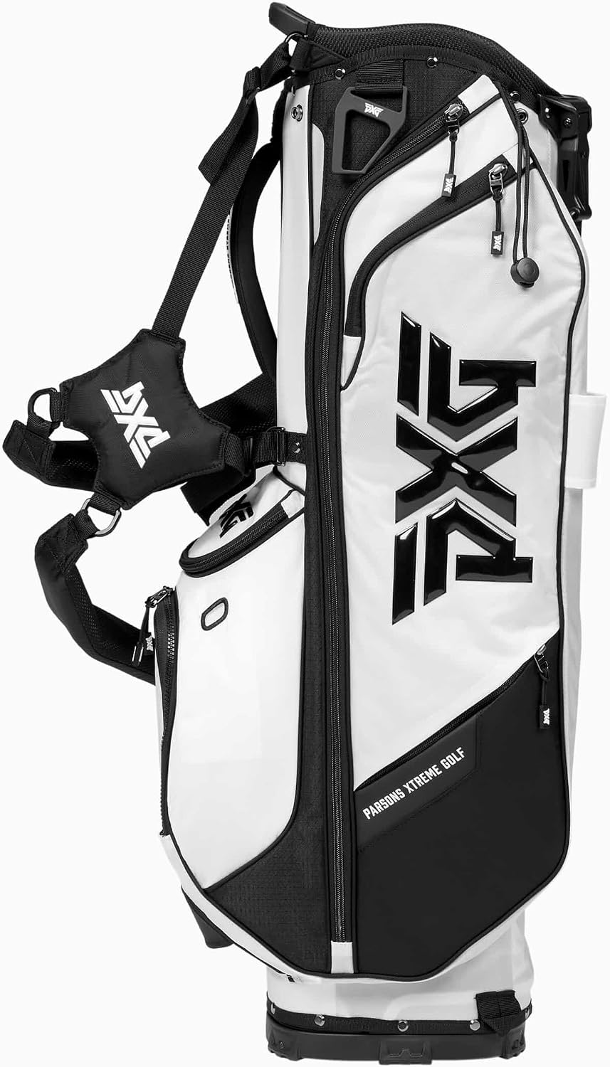 PXG Golf Carry Stand Bag, Xtreme, Deluxe, Lightweight, Aloha, with Carbon Fiber Stand Legs, 4-Way Top, 13 Pockets, Padded Back Panel, Insulated Water Bottle Pocket