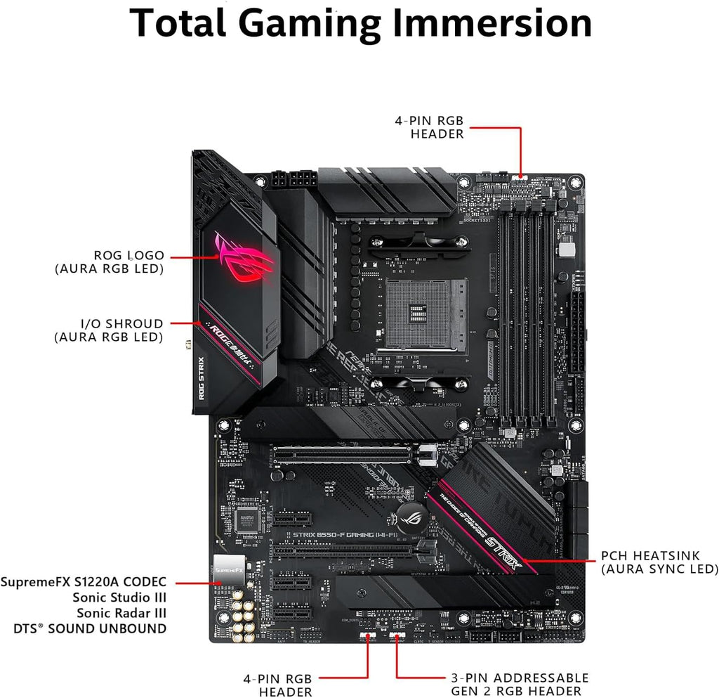 MICRO CENTER AMD Ryzen 9 5900XT Desktop Processor with ASUS ROG Strix B550-F Gaming WiFi II AM4 ATX Gaming Motherboard