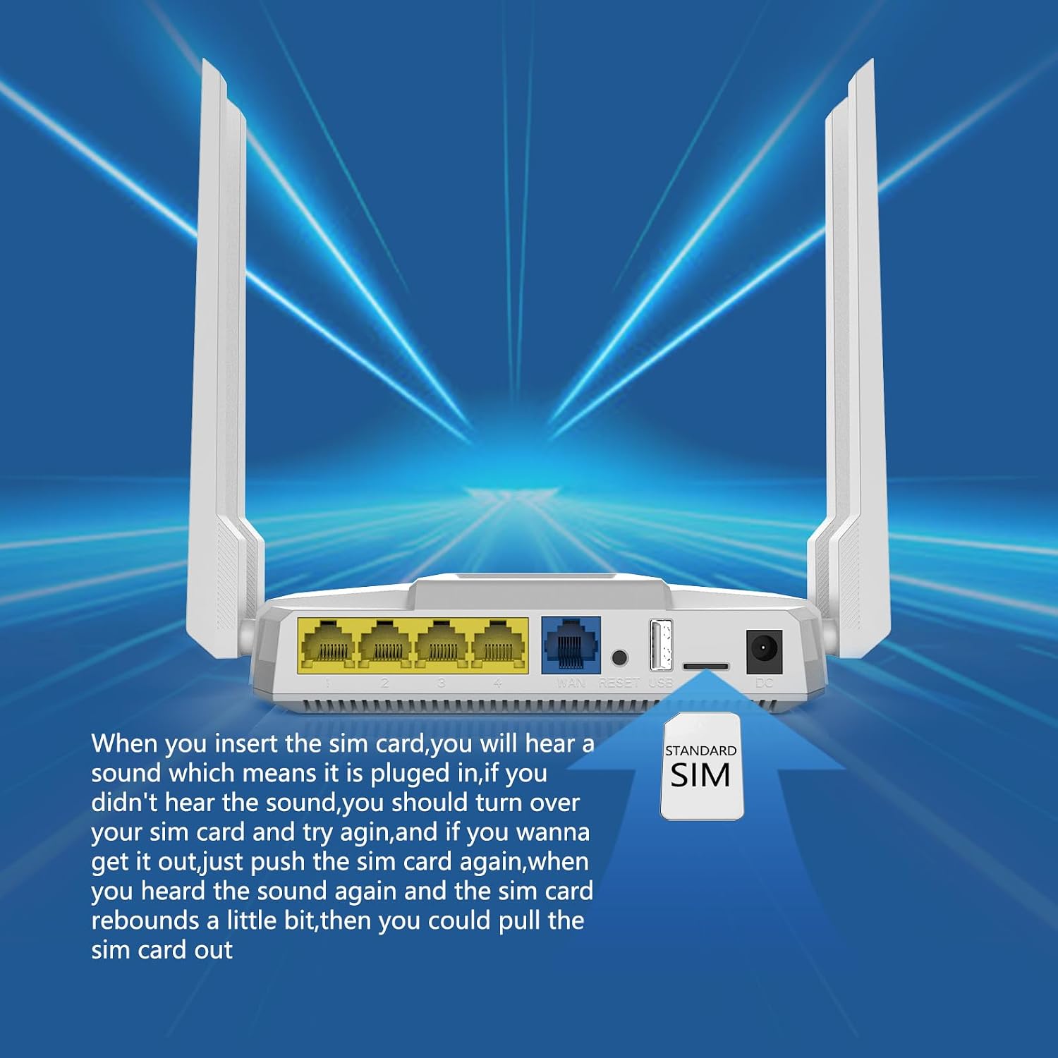 ZBT AC1200 4G LTE Router with SIM Card Slot, Unlocked Cat4 150Mbps Dual Band WiFi Router, Quectel EC25A North America Bands, Gigabit 1WAN+4LAN, USB Storage, OpenWrt, for Home, Apartment, Office