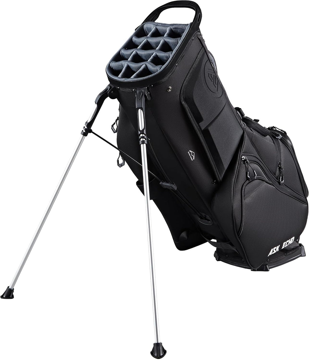 ASK ECHO Golf ST-14 Hybrid Stand Bag with 14 Way Full Length Dividers & Quick Putter Clip
