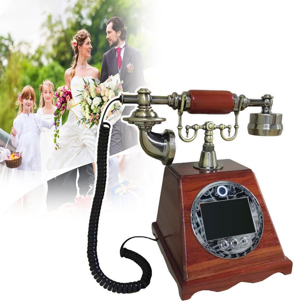 Creative Customized Video Messages, Video Audio Phone Guest Book, Wedding Audio Guest Book, Screen Brightness Adjustable, 99 Custom Photos, 2K, Preserve Your Special Occasions A